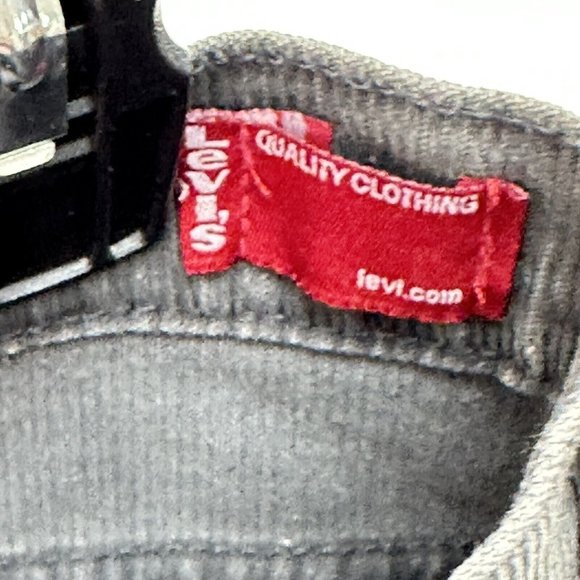 Vintage Levi’s Long Skirt Corduroy Surplus Sz 8 Gray Boho‎ Side Slit Red Tab - Picture 9 of 9